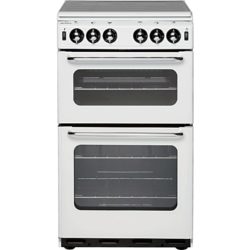 New World 500TSIDL 50cm Twin Cavity Gas Cooker in White